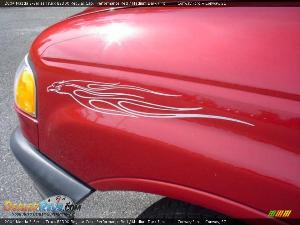 2004 Mazda B-Series Truck B2300 Regular Cab Performance Red / Medium Dark Flint Photo #11