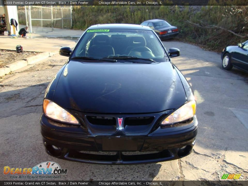 1999 Pontiac Grand Am GT Sedan Black / Dark Pewter Photo #2
