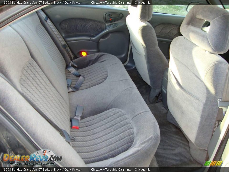 1999 Pontiac Grand Am GT Sedan Black / Dark Pewter Photo #10