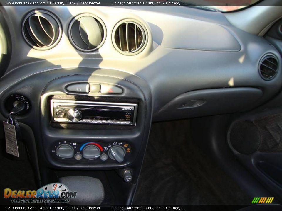 1999 Pontiac Grand Am GT Sedan Black / Dark Pewter Photo #16