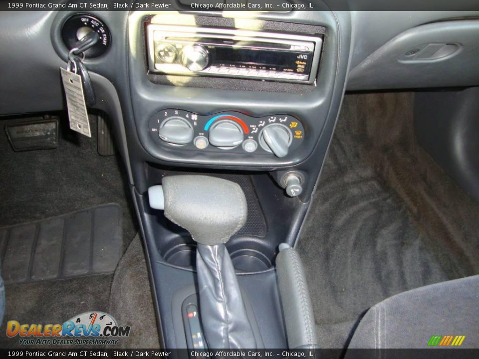 1999 Pontiac Grand Am GT Sedan Black / Dark Pewter Photo #17
