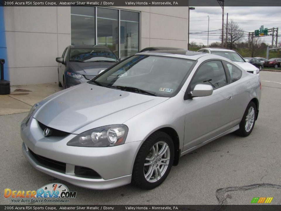 2006 Acura RSX Sports Coupe Alabaster Silver Metallic / Ebony Photo #2
