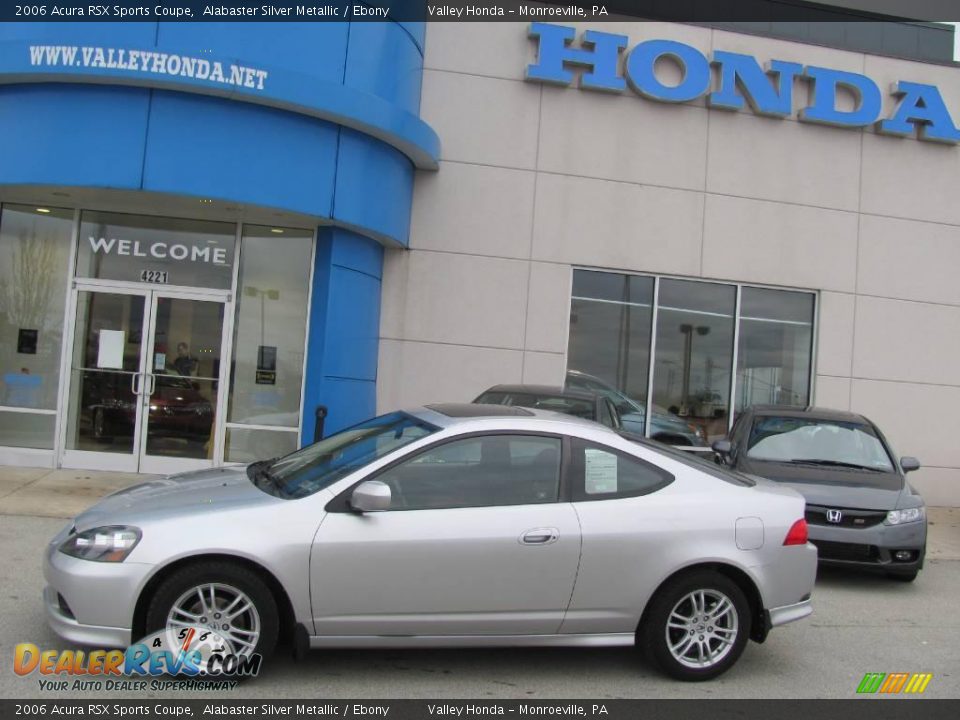 2006 Acura RSX Sports Coupe Alabaster Silver Metallic / Ebony Photo #3