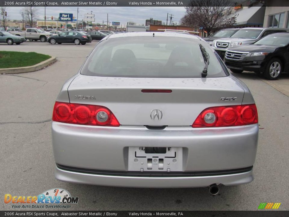 2006 Acura RSX Sports Coupe Alabaster Silver Metallic / Ebony Photo #6