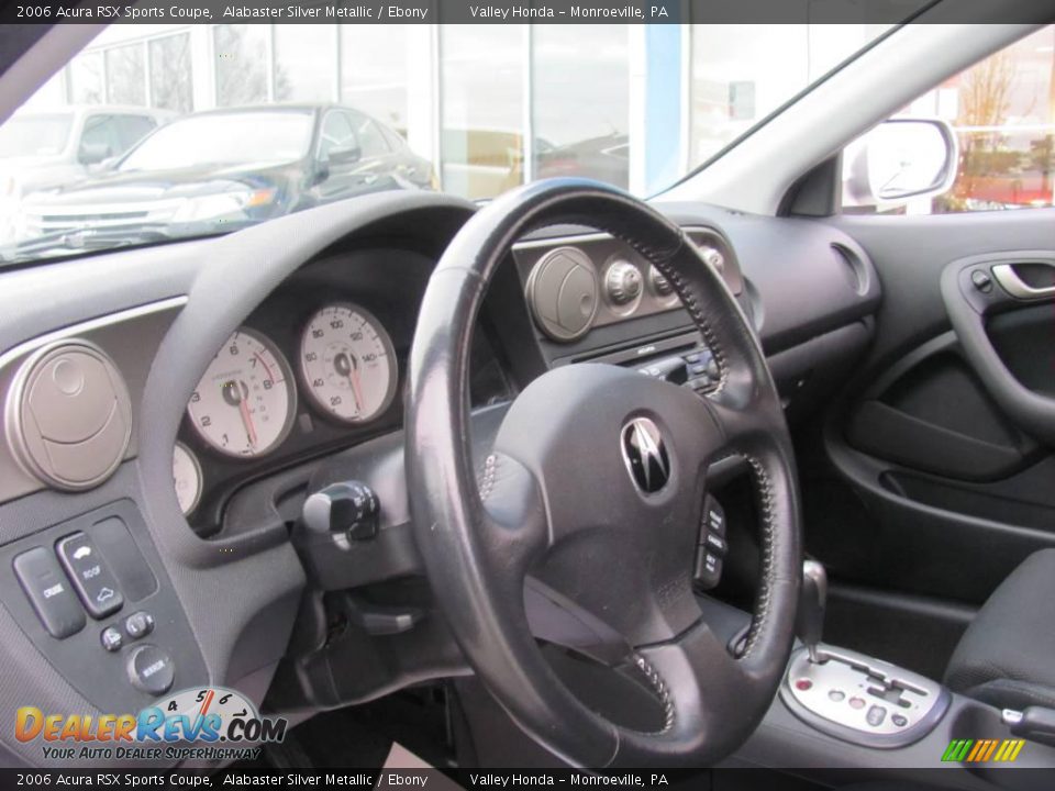 2006 Acura RSX Sports Coupe Alabaster Silver Metallic / Ebony Photo #10
