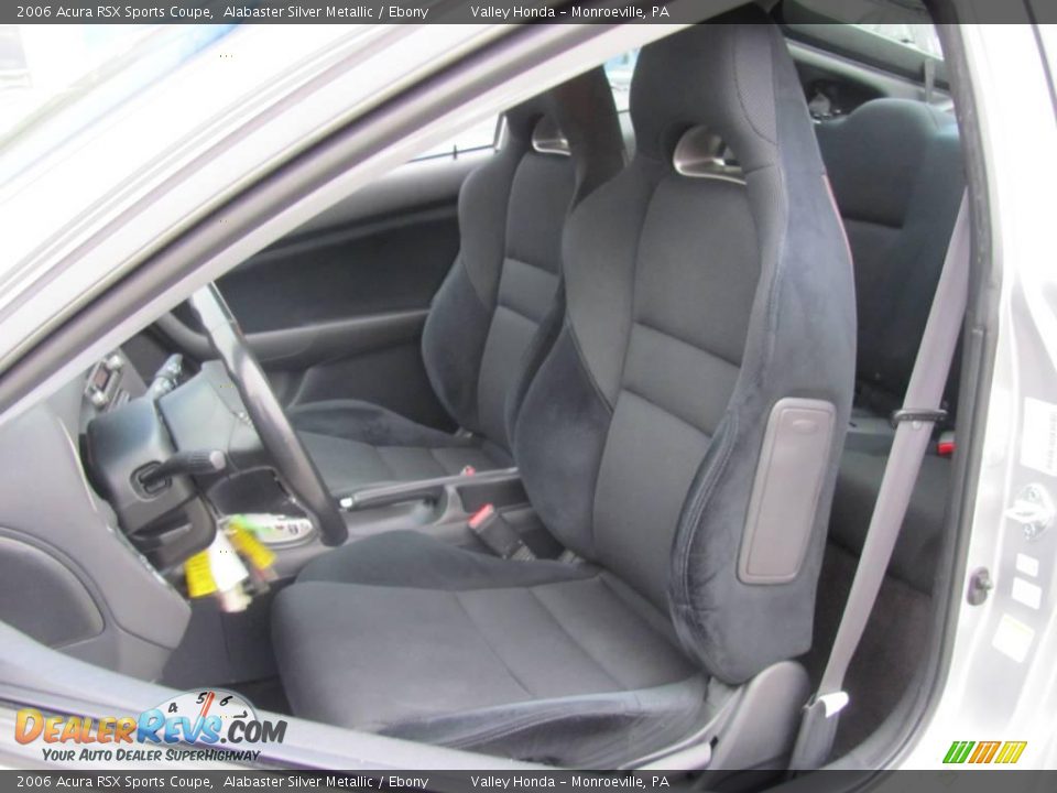 2006 Acura RSX Sports Coupe Alabaster Silver Metallic / Ebony Photo #13