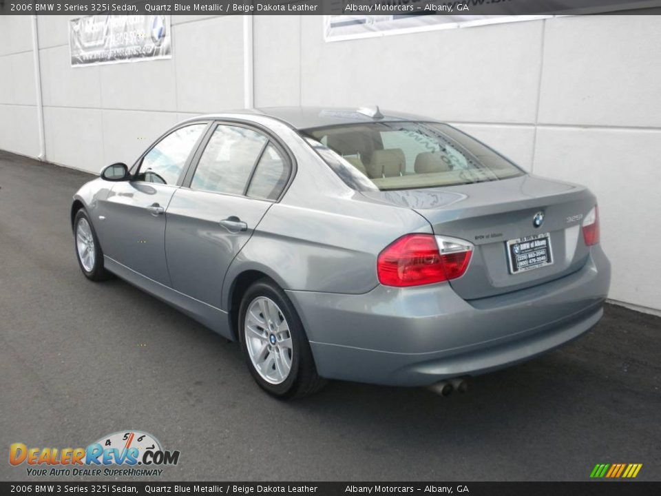 2006 BMW 3 Series 325i Sedan Quartz Blue Metallic / Beige Dakota Leather Photo #3