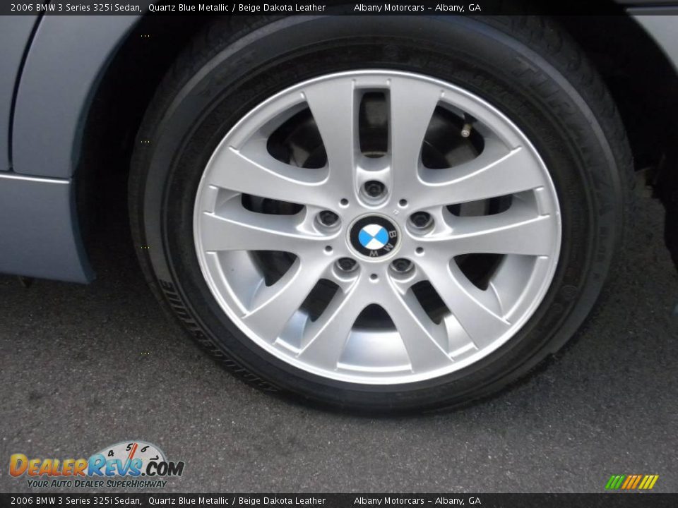2006 BMW 3 Series 325i Sedan Quartz Blue Metallic / Beige Dakota Leather Photo #5