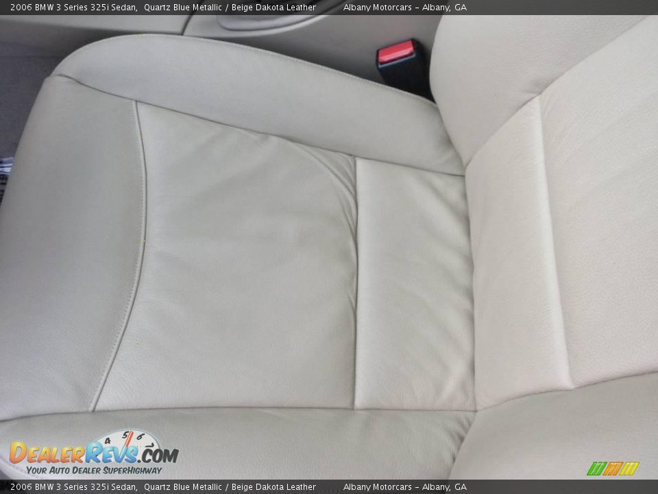 2006 BMW 3 Series 325i Sedan Quartz Blue Metallic / Beige Dakota Leather Photo #10