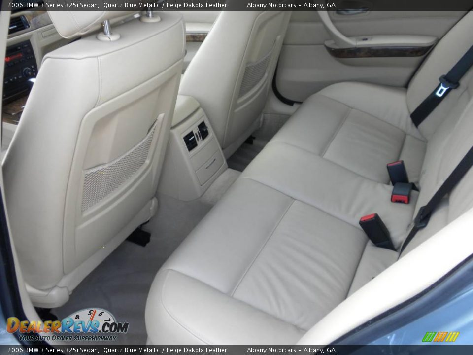 2006 BMW 3 Series 325i Sedan Quartz Blue Metallic / Beige Dakota Leather Photo #12