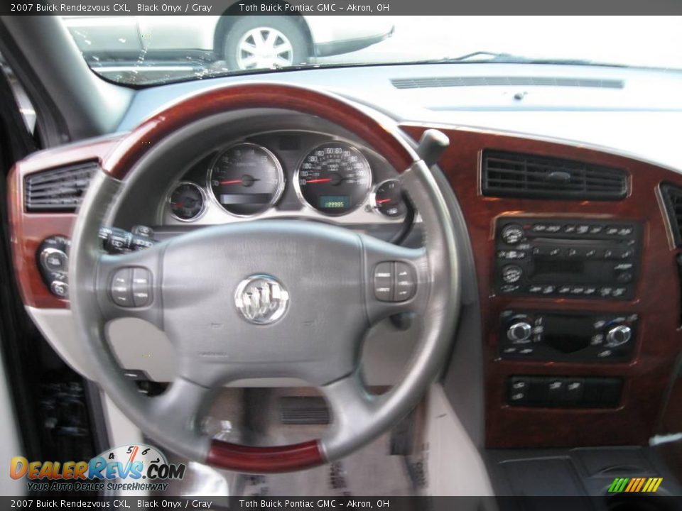 2007 Buick Rendezvous CXL Black Onyx / Gray Photo #9