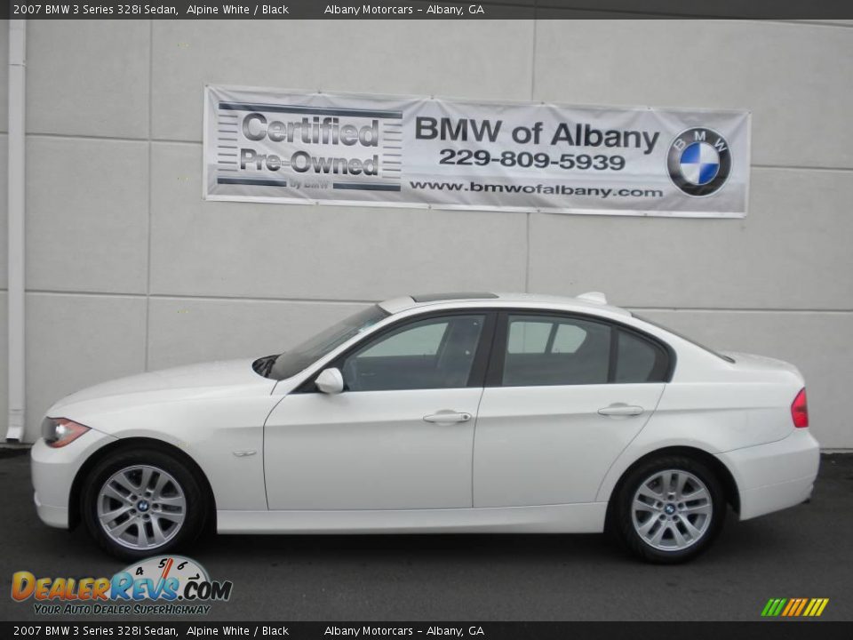 2007 BMW 3 Series 328i Sedan Alpine White / Black Photo #1