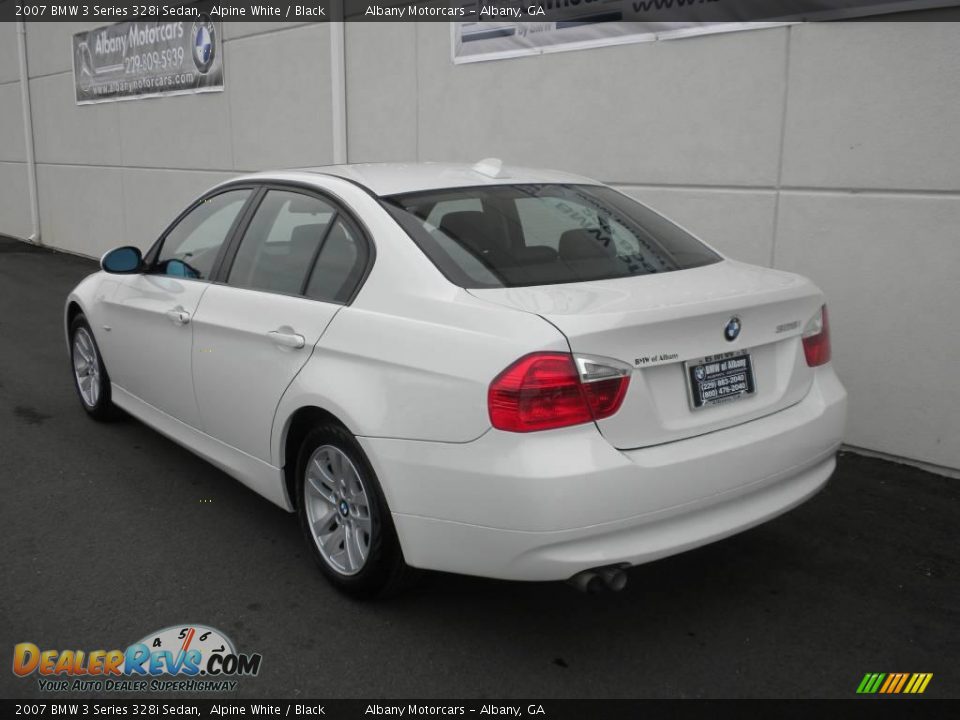 2007 BMW 3 Series 328i Sedan Alpine White / Black Photo #3