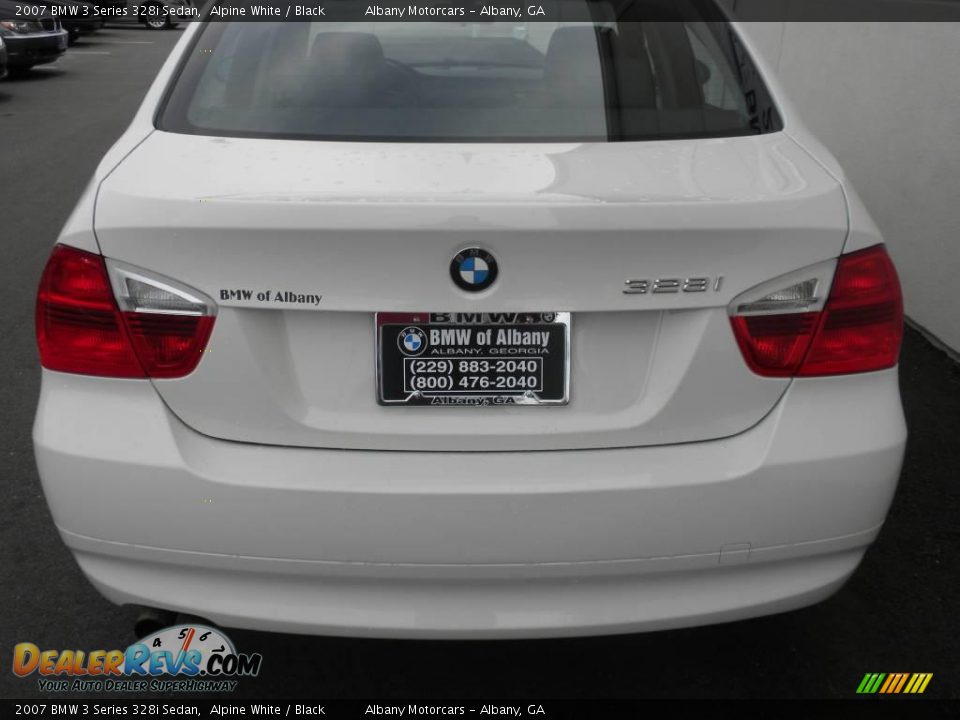 2007 BMW 3 Series 328i Sedan Alpine White / Black Photo #4