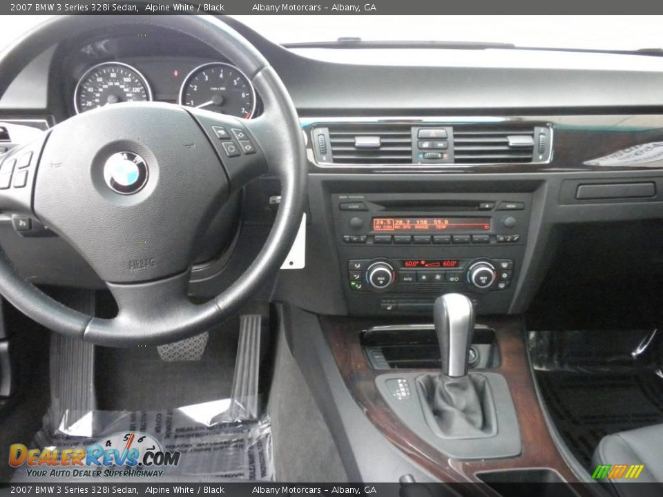 2007 BMW 3 Series 328i Sedan Alpine White / Black Photo #14