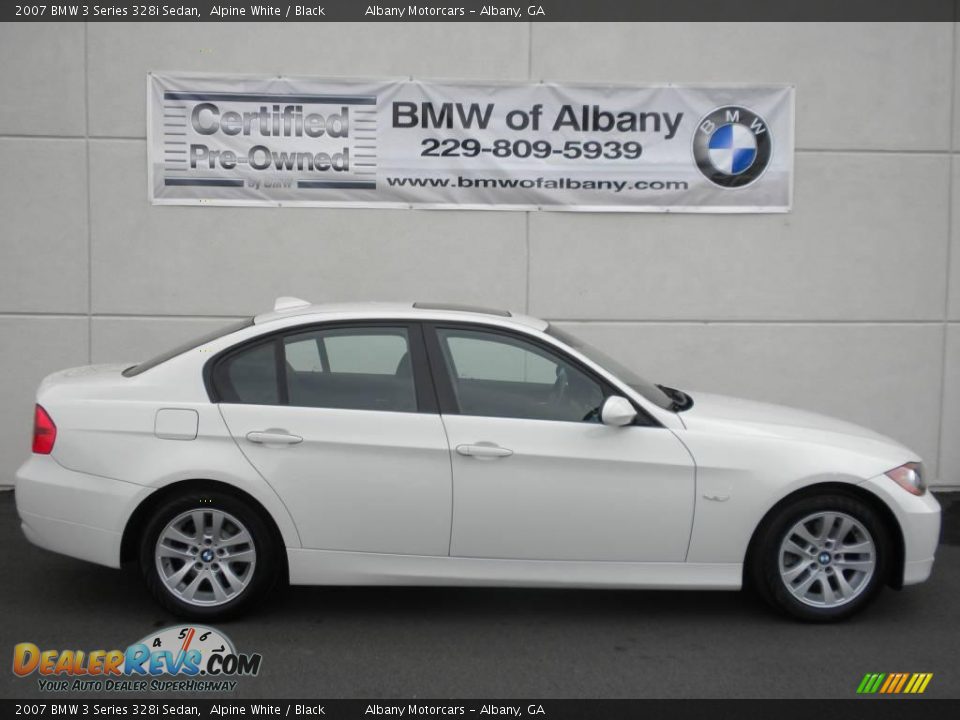 2007 BMW 3 Series 328i Sedan Alpine White / Black Photo #21