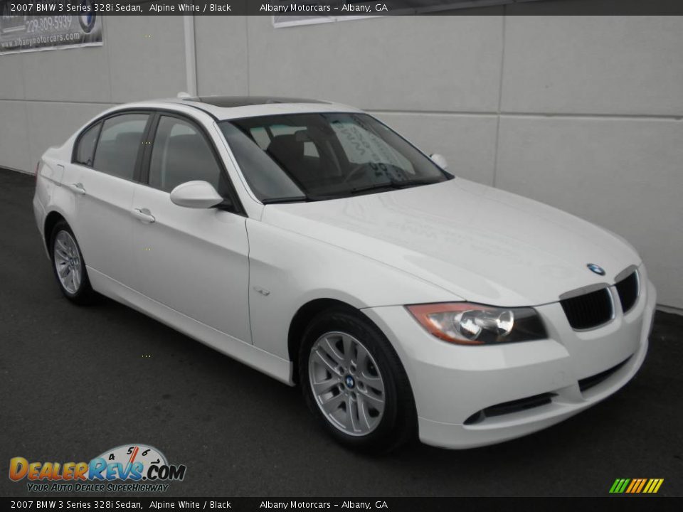 2007 BMW 3 Series 328i Sedan Alpine White / Black Photo #23