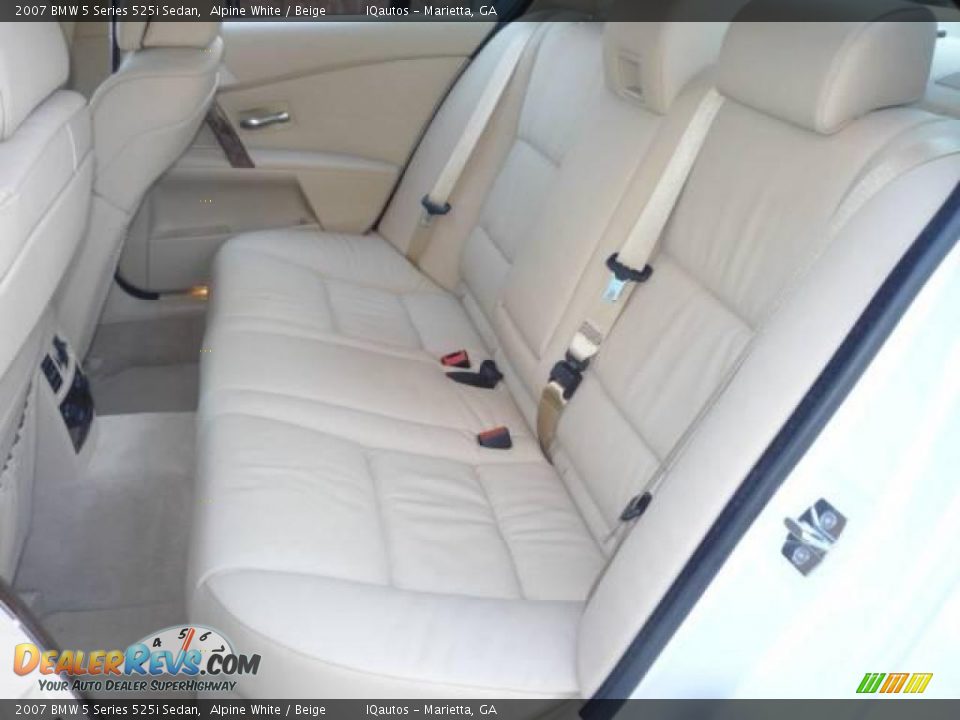 2007 BMW 5 Series 525i Sedan Alpine White / Beige Photo #29