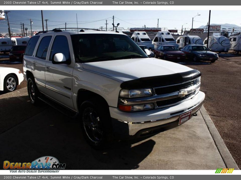 2003 Chevrolet Tahoe LT 4x4 Summit White / Gray/Dark Charcoal Photo #2