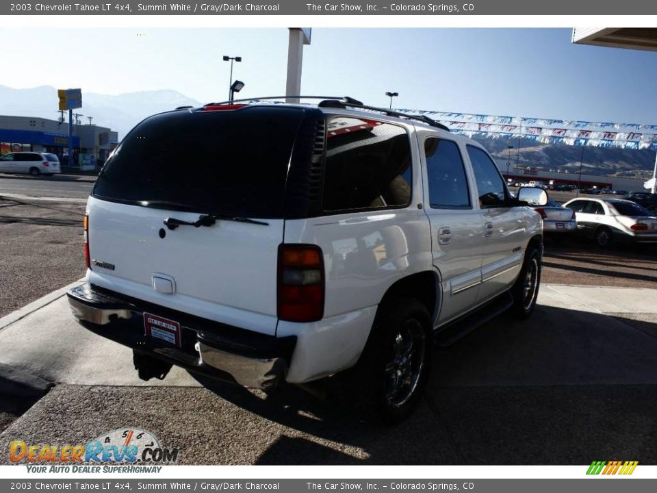 2003 Chevrolet Tahoe LT 4x4 Summit White / Gray/Dark Charcoal Photo #3