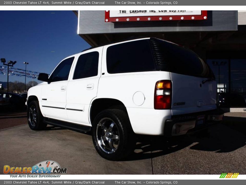 2003 Chevrolet Tahoe LT 4x4 Summit White / Gray/Dark Charcoal Photo #4