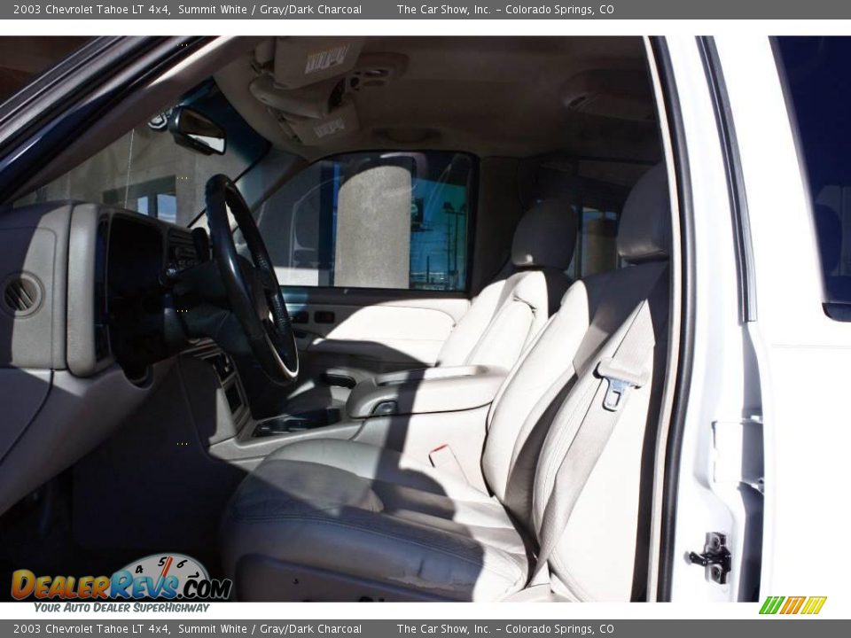 2003 Chevrolet Tahoe LT 4x4 Summit White / Gray/Dark Charcoal Photo #5
