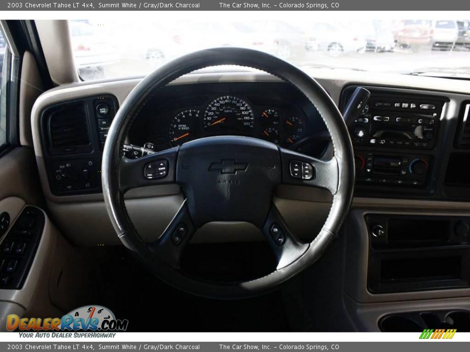 2003 Chevrolet Tahoe LT 4x4 Summit White / Gray/Dark Charcoal Photo #7