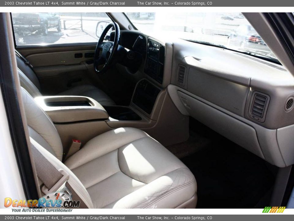 2003 Chevrolet Tahoe LT 4x4 Summit White / Gray/Dark Charcoal Photo #11