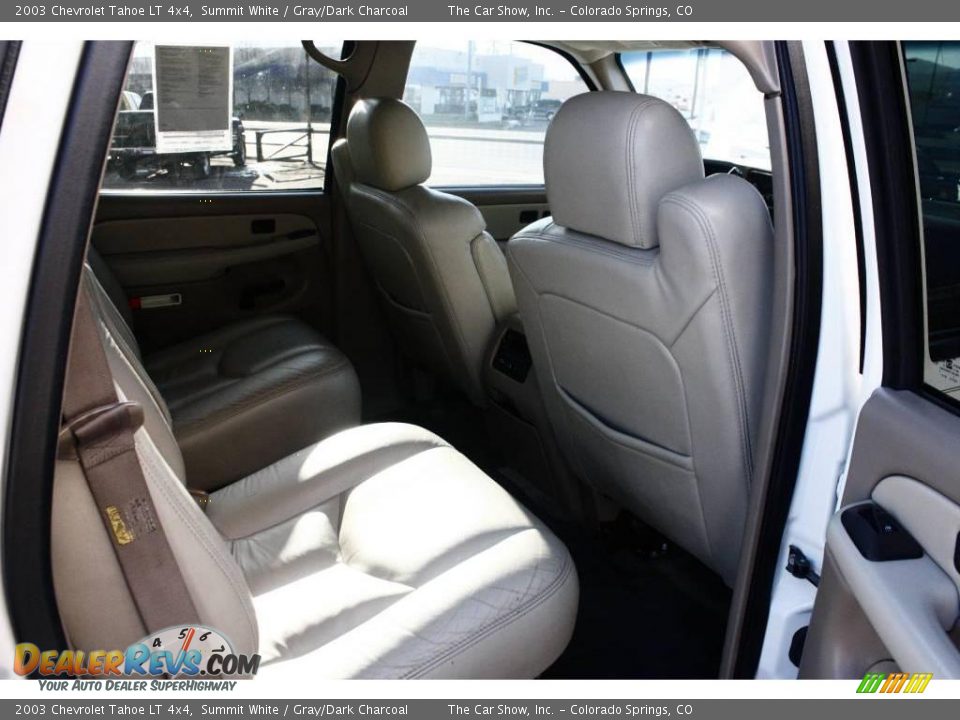 2003 Chevrolet Tahoe LT 4x4 Summit White / Gray/Dark Charcoal Photo #12
