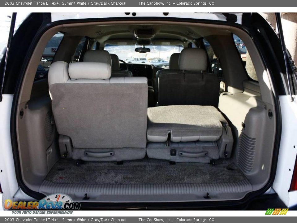 2003 Chevrolet Tahoe LT 4x4 Summit White / Gray/Dark Charcoal Photo #13