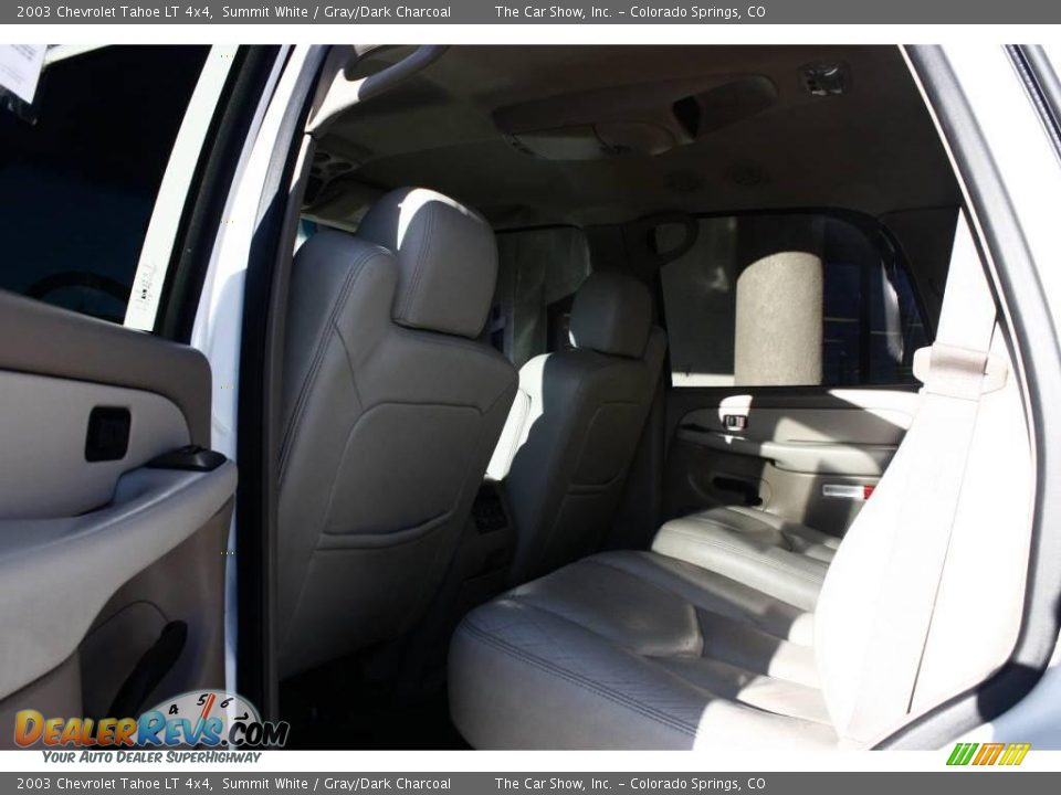 2003 Chevrolet Tahoe LT 4x4 Summit White / Gray/Dark Charcoal Photo #14
