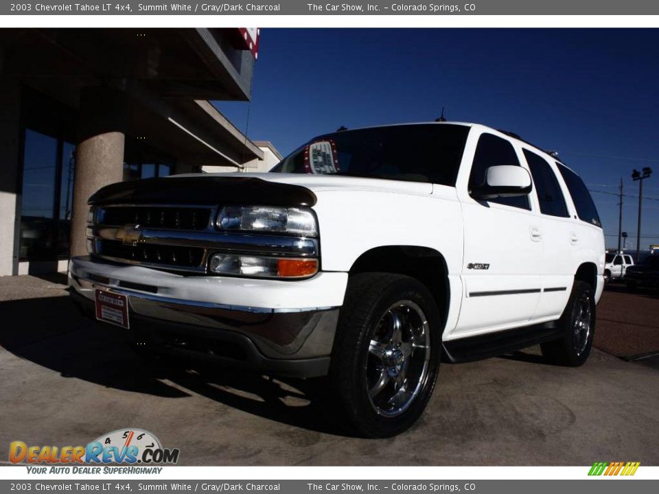 2003 Chevrolet Tahoe LT 4x4 Summit White / Gray/Dark Charcoal Photo #18