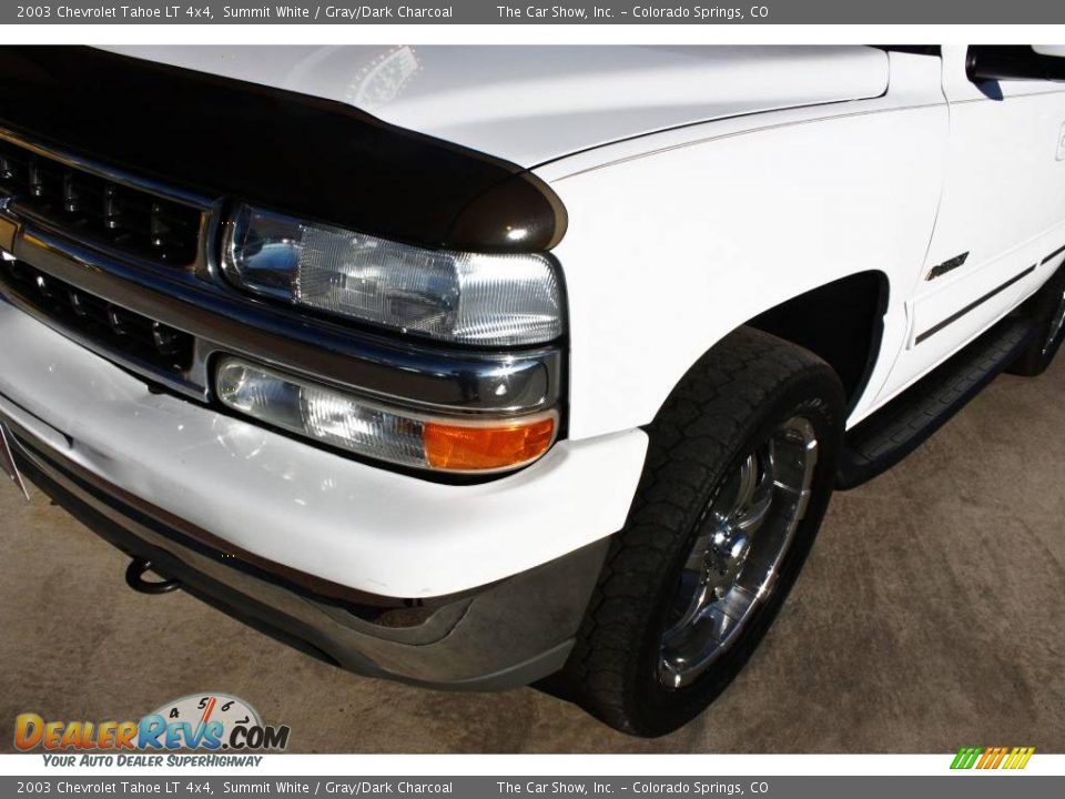 2003 Chevrolet Tahoe LT 4x4 Summit White / Gray/Dark Charcoal Photo #24