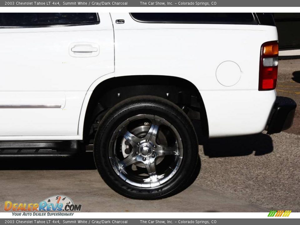 2003 Chevrolet Tahoe LT 4x4 Summit White / Gray/Dark Charcoal Photo #25