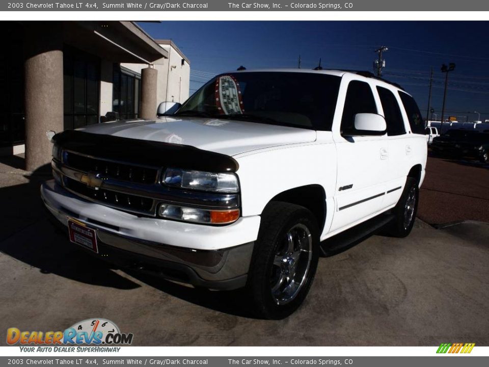 2003 Chevrolet Tahoe LT 4x4 Summit White / Gray/Dark Charcoal Photo #26