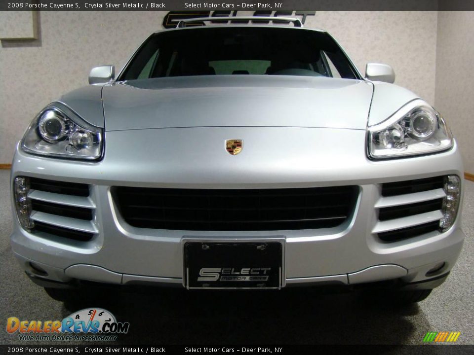 2008 Porsche Cayenne S Crystal Silver Metallic / Black Photo #2