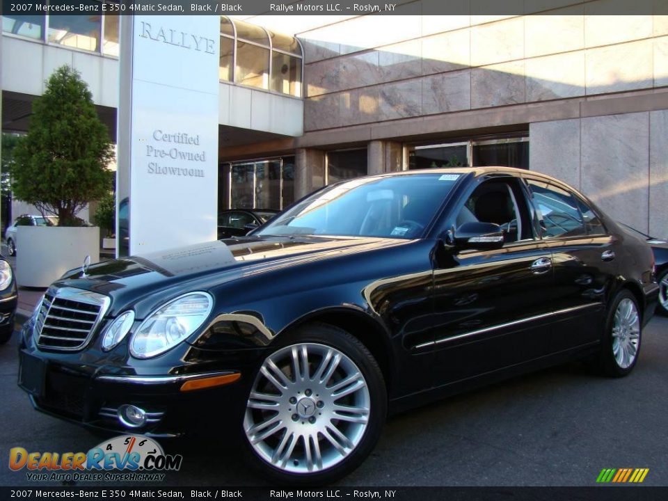 2007 Mercedes-Benz E 350 4Matic Sedan Black / Black Photo #1