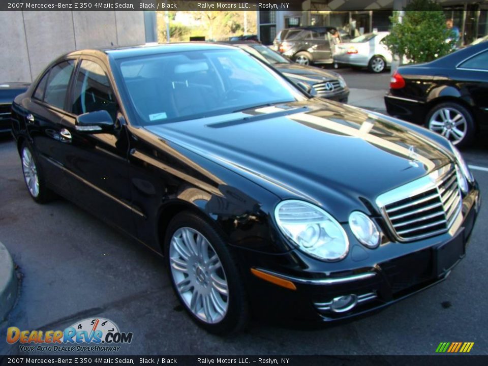 2007 Mercedes-Benz E 350 4Matic Sedan Black / Black Photo #3
