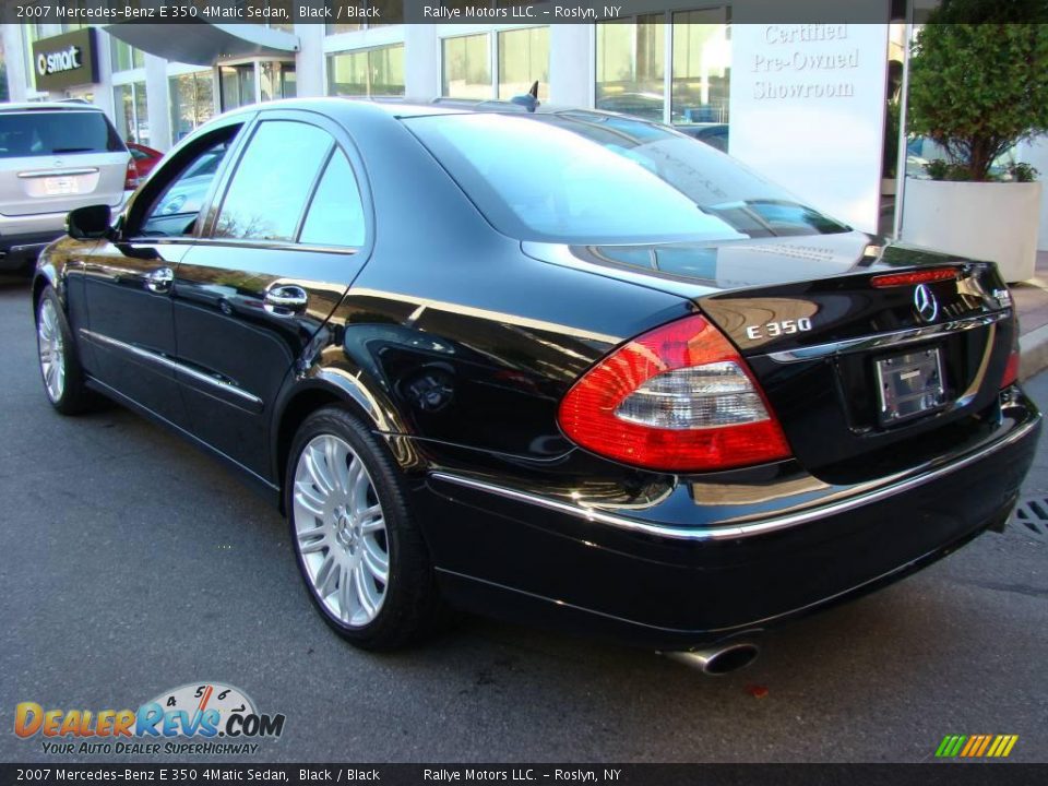 2007 Mercedes-Benz E 350 4Matic Sedan Black / Black Photo #5