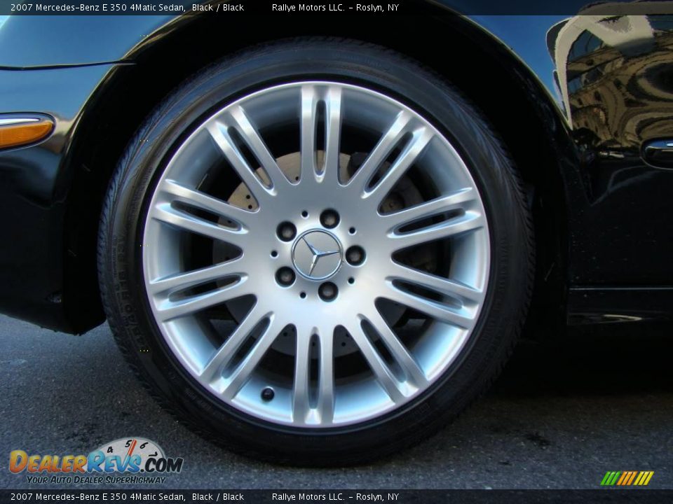 2007 Mercedes-Benz E 350 4Matic Sedan Black / Black Photo #6