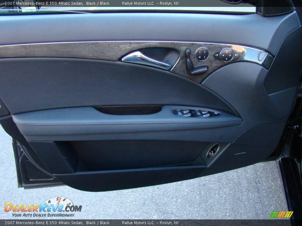2007 Mercedes-Benz E 350 4Matic Sedan Black / Black Photo #7