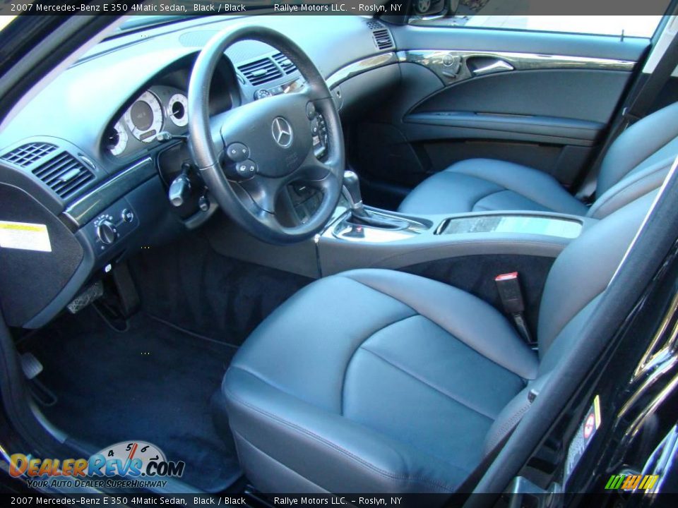 2007 Mercedes-Benz E 350 4Matic Sedan Black / Black Photo #10