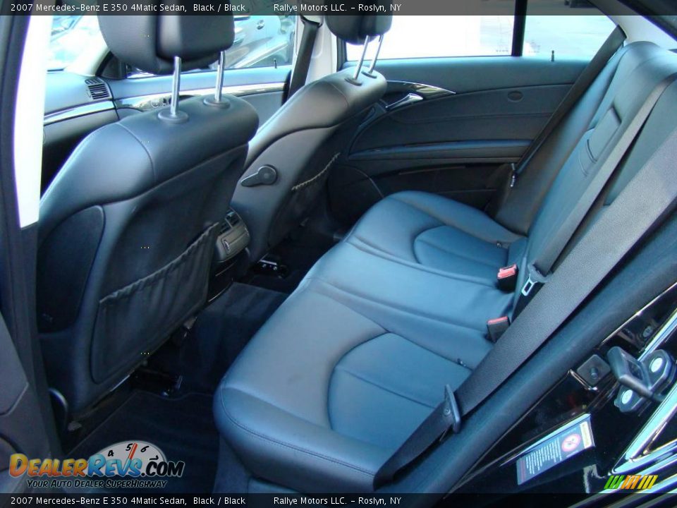 2007 Mercedes-Benz E 350 4Matic Sedan Black / Black Photo #12