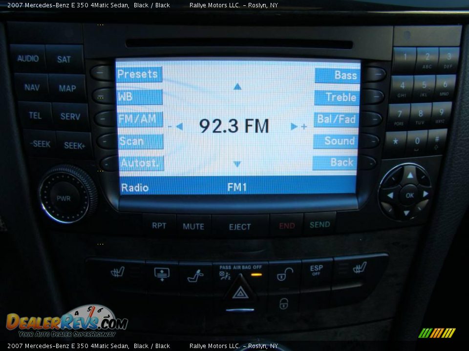 2007 Mercedes-Benz E 350 4Matic Sedan Black / Black Photo #13