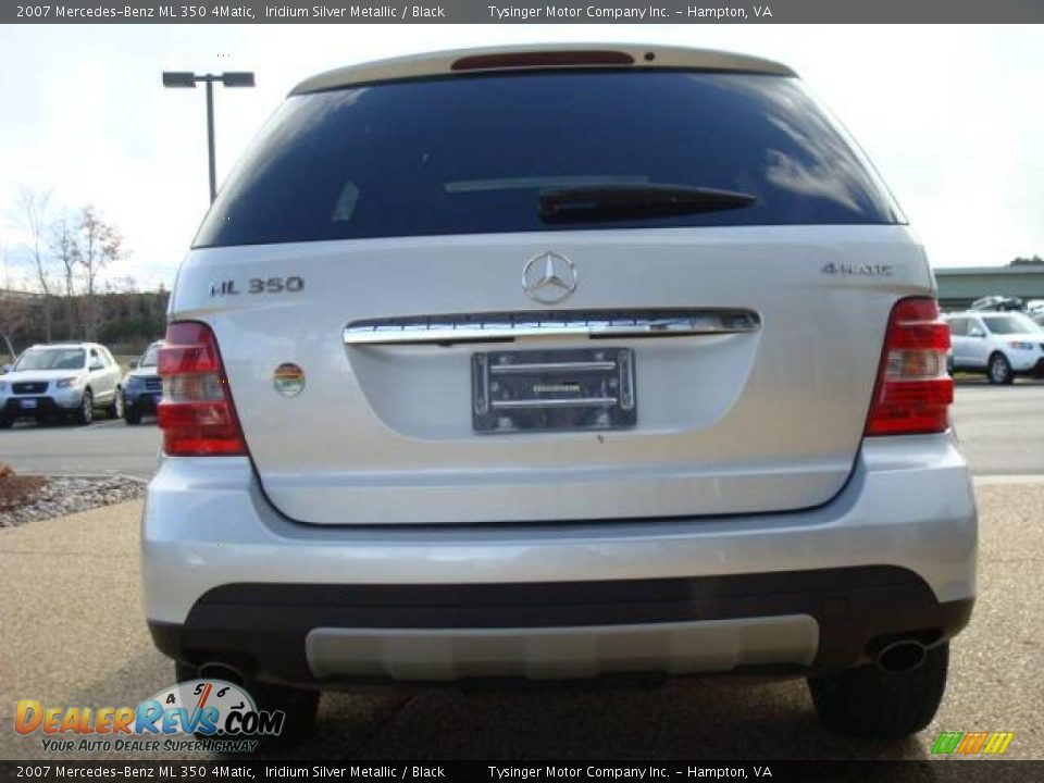 2007 Mercedes-Benz ML 350 4Matic Iridium Silver Metallic / Black Photo #5