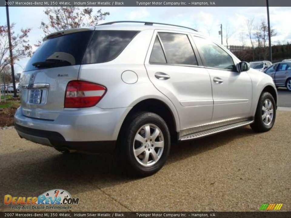2007 Mercedes-Benz ML 350 4Matic Iridium Silver Metallic / Black Photo #6