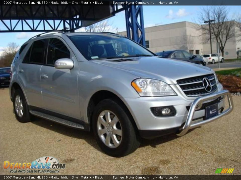 2007 Mercedes-Benz ML 350 4Matic Iridium Silver Metallic / Black Photo #8