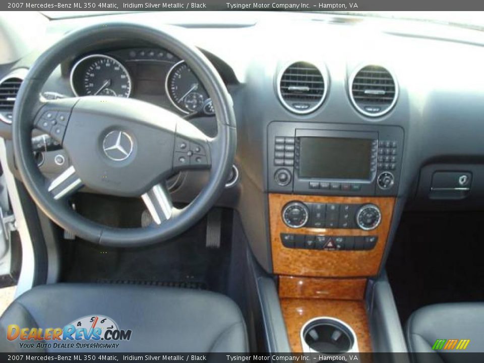 2007 Mercedes-Benz ML 350 4Matic Iridium Silver Metallic / Black Photo #13