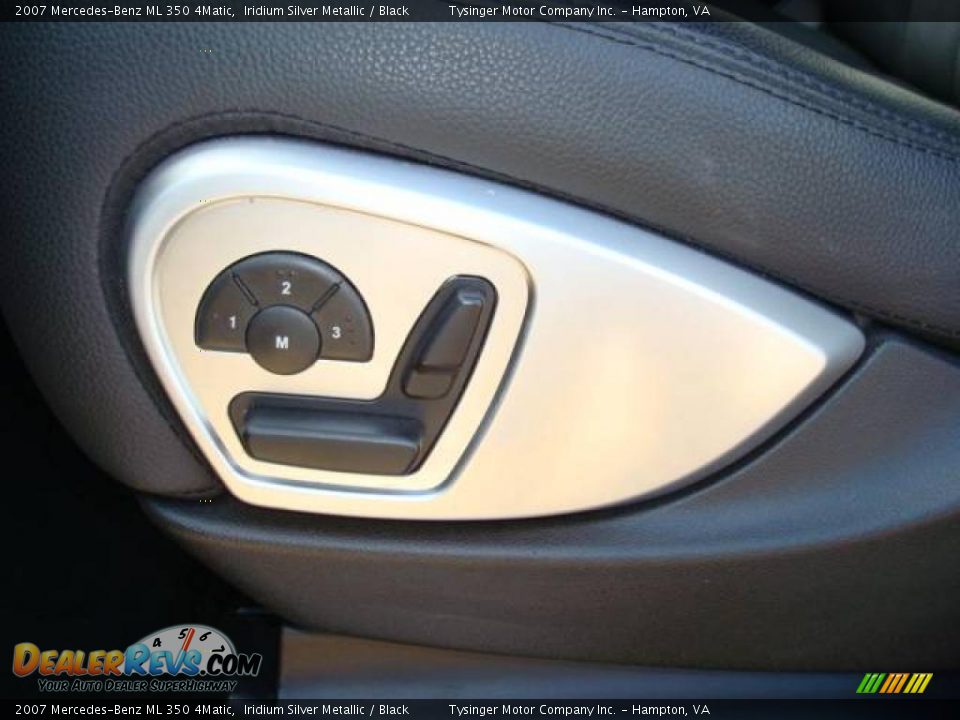 2007 Mercedes-Benz ML 350 4Matic Iridium Silver Metallic / Black Photo #14