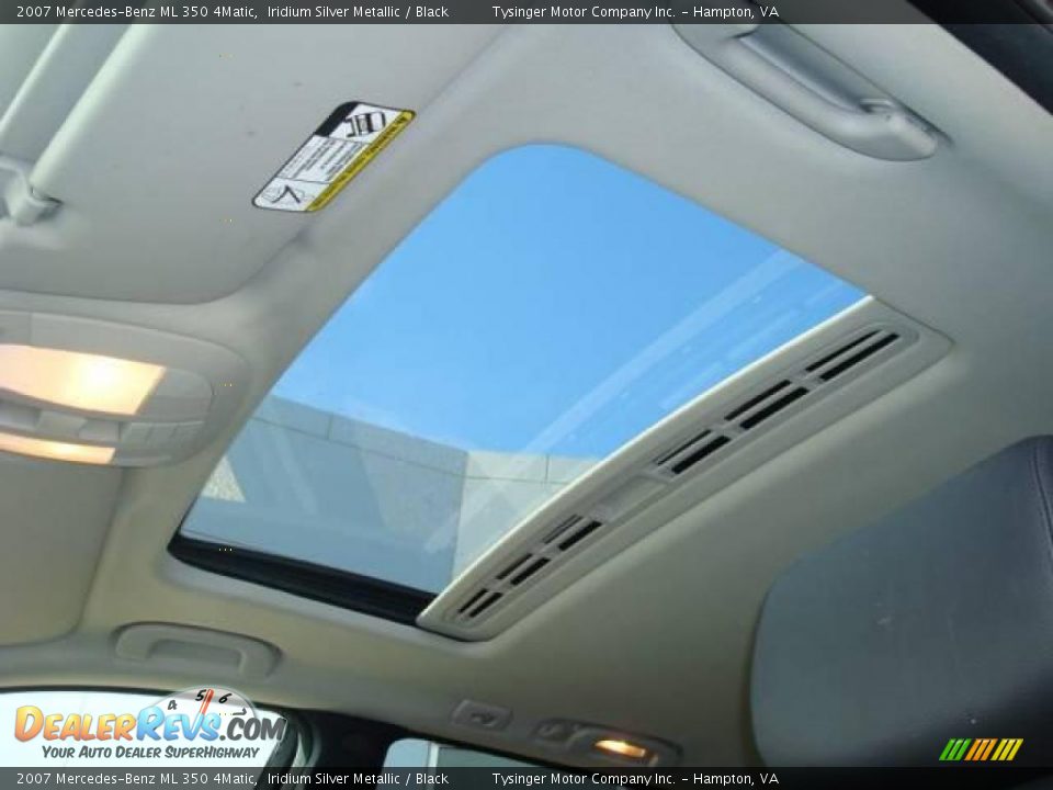 2007 Mercedes-Benz ML 350 4Matic Iridium Silver Metallic / Black Photo #15
